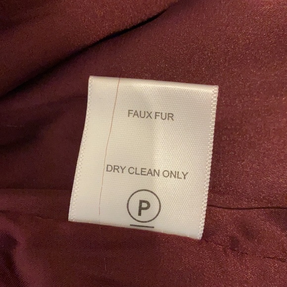 Lovers + Friends Deep Burgundy/Wine Faux Fur Jacket - Picture 14 of 14